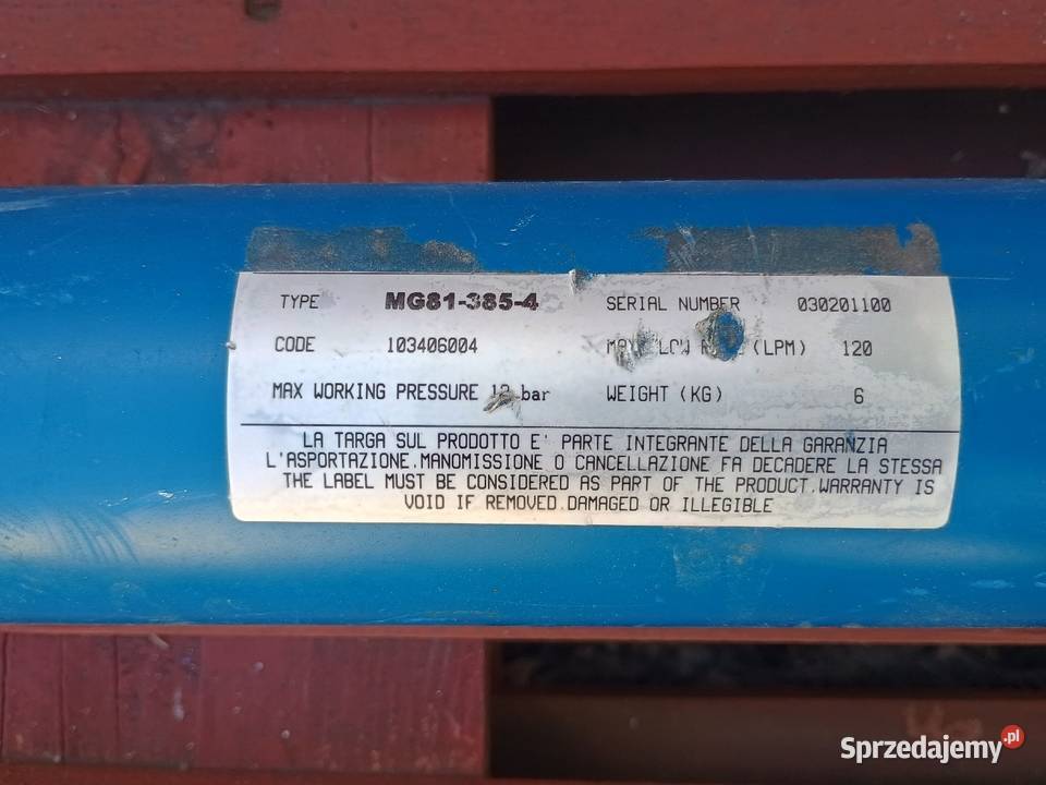 Chłodnica wodna oleju hydraulicznego