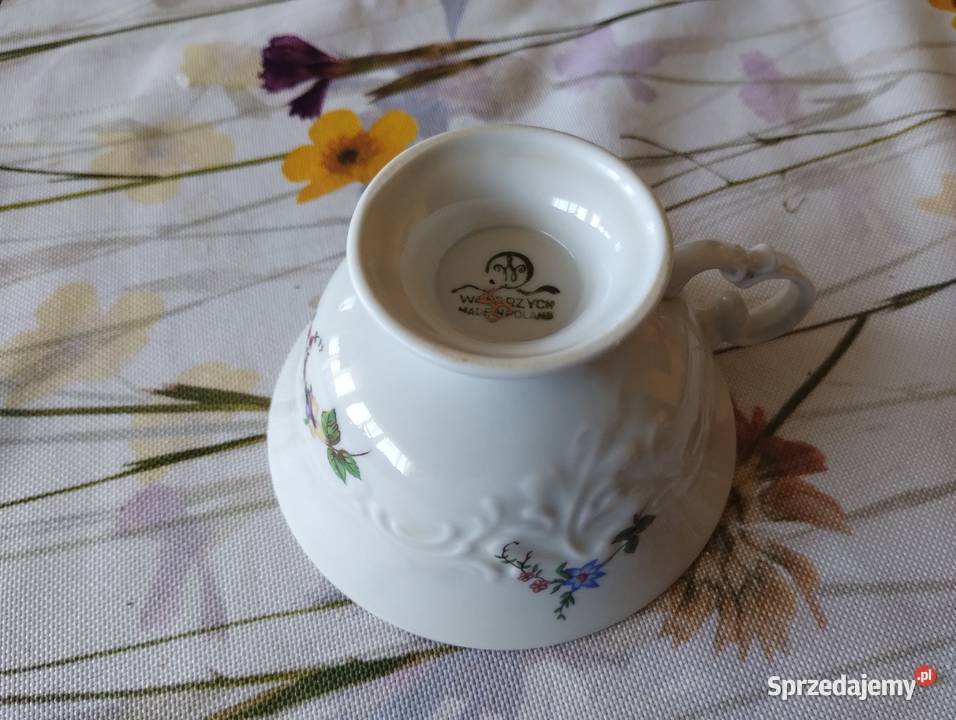 PRL filiżanka Wałbrzych porcelana łódzkie Łódź