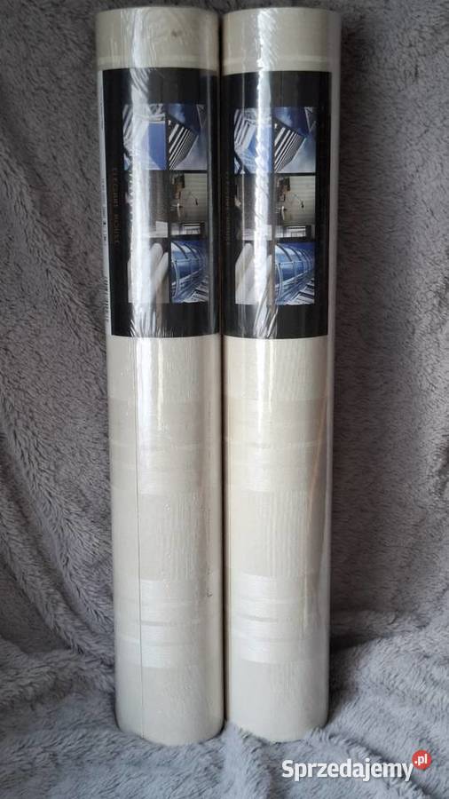 Tapeta winylowa Gucci salon kratka srebrna pasy Bielsko-Biała