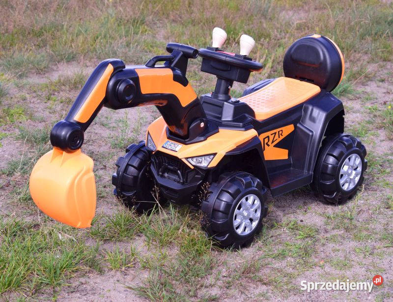 BAWIBUS traktor KOPARKA NA AKUMULATOR jeździk 3 lata+ Rowerki i pojazdy śląskie