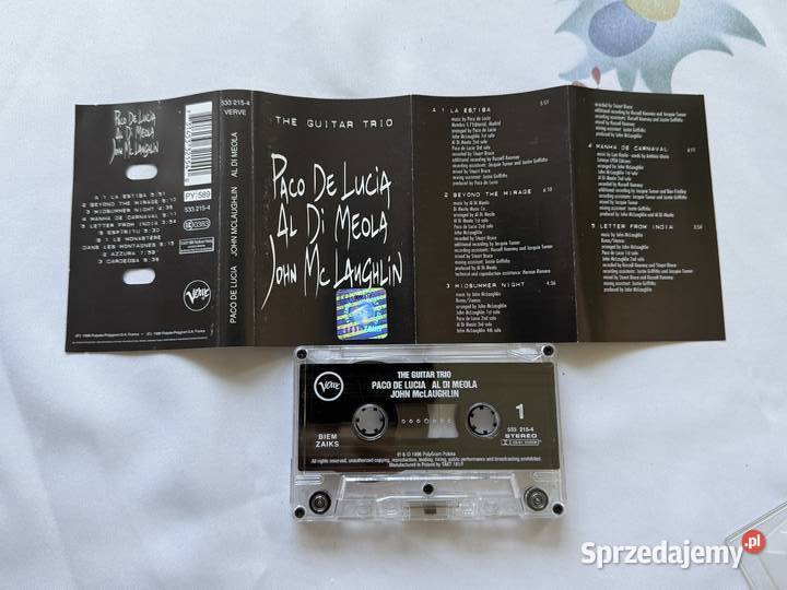 The guitar trioPaco de LuciaAl di MeolaJohn Mc Muzyka Lublin sprzedam