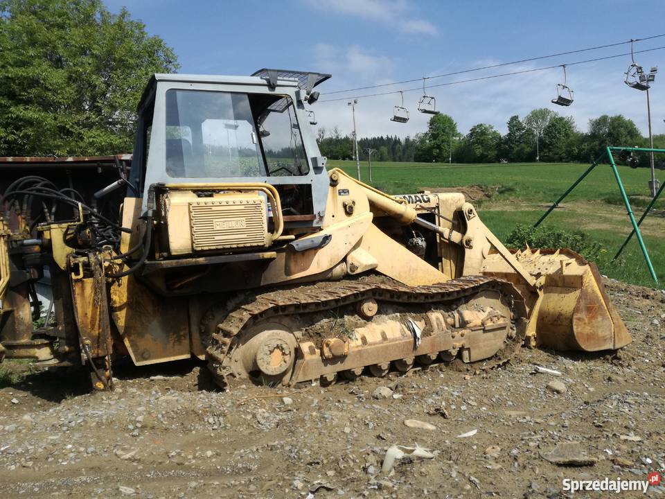 Spycharka koparka ładowarka Massey Ferguson Wisła