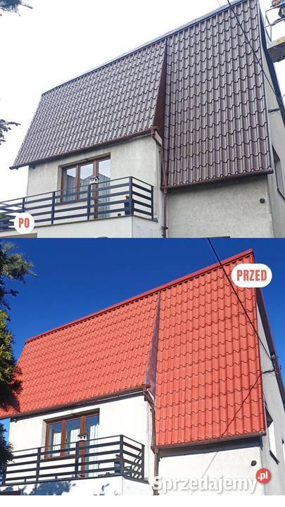 Malowanie dachów mycie dachów elewacji kostki Remont i budowa usługi budowlane