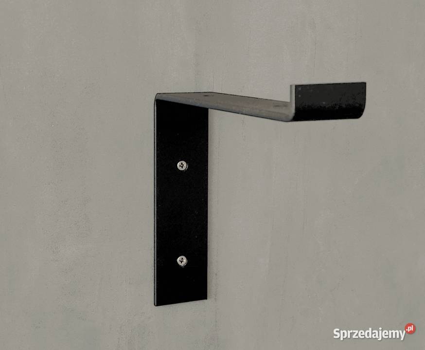 wsporniki metalowe czarne do półki wiszącej Akcesoria meblowe mazowieckie