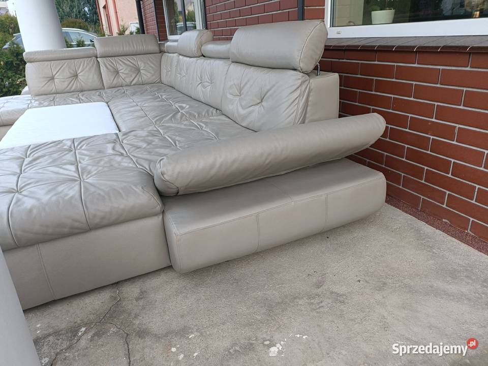 Sprzedam narożnik w kształcie litery U ze skóry wielkopolskie Konin