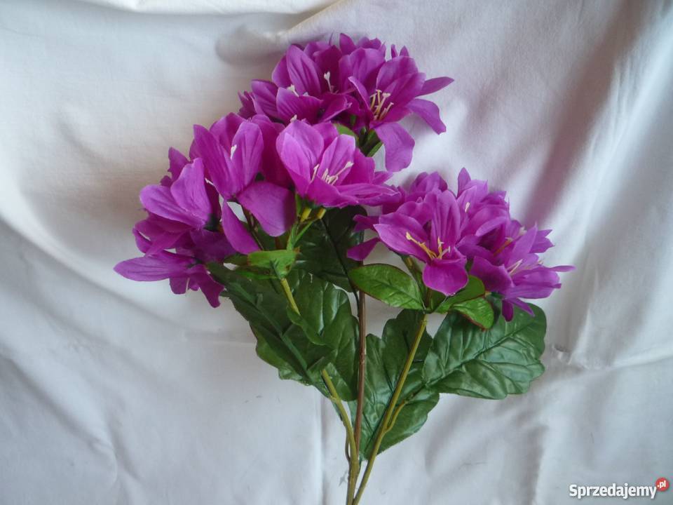 Sztuczny kwiat 3 sztuki Fuksja gałązka dł70 Dom i Ogród Szczecin