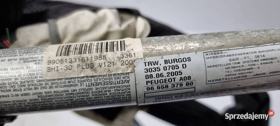 KURTYNA LEWA PEUGEOT 1007 KSH Lipno