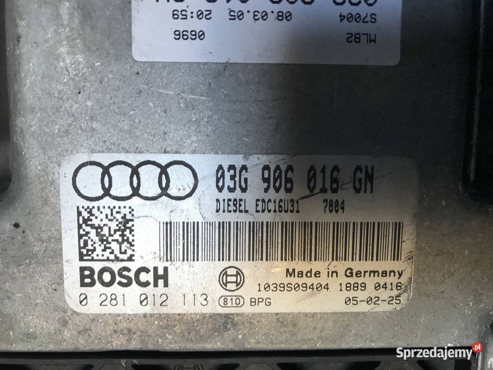 Audi A4 B7 KOMPUTER STEROWNIK SILNIKA dolnośląskie Bolesławiec