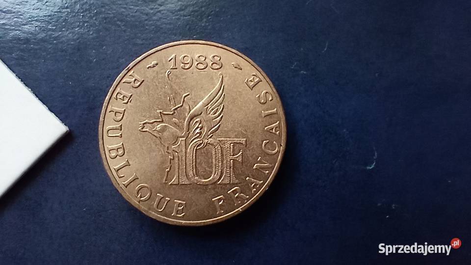 Stare monety 10 frank 1988 Francja Lesko