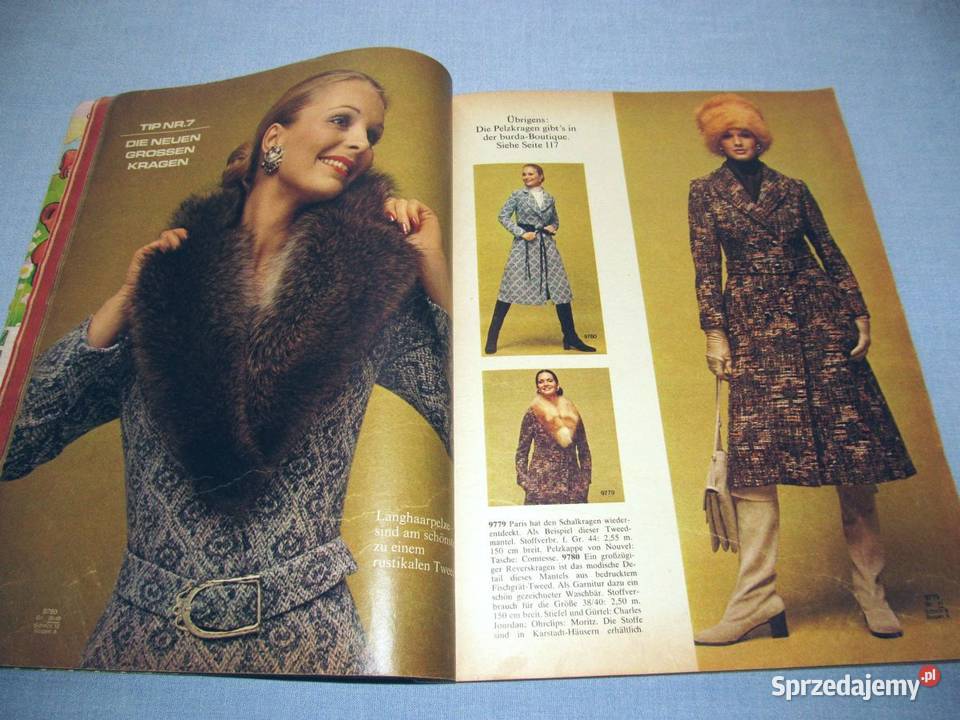 Burda Moden 91971 magazyn mody wykroje Vintage
