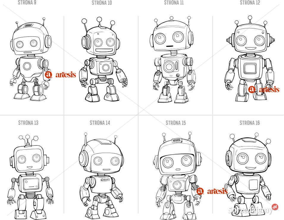 Kolorowanki z Robotami PDF Kreatywne Zabawy Pozostałe Kraków
