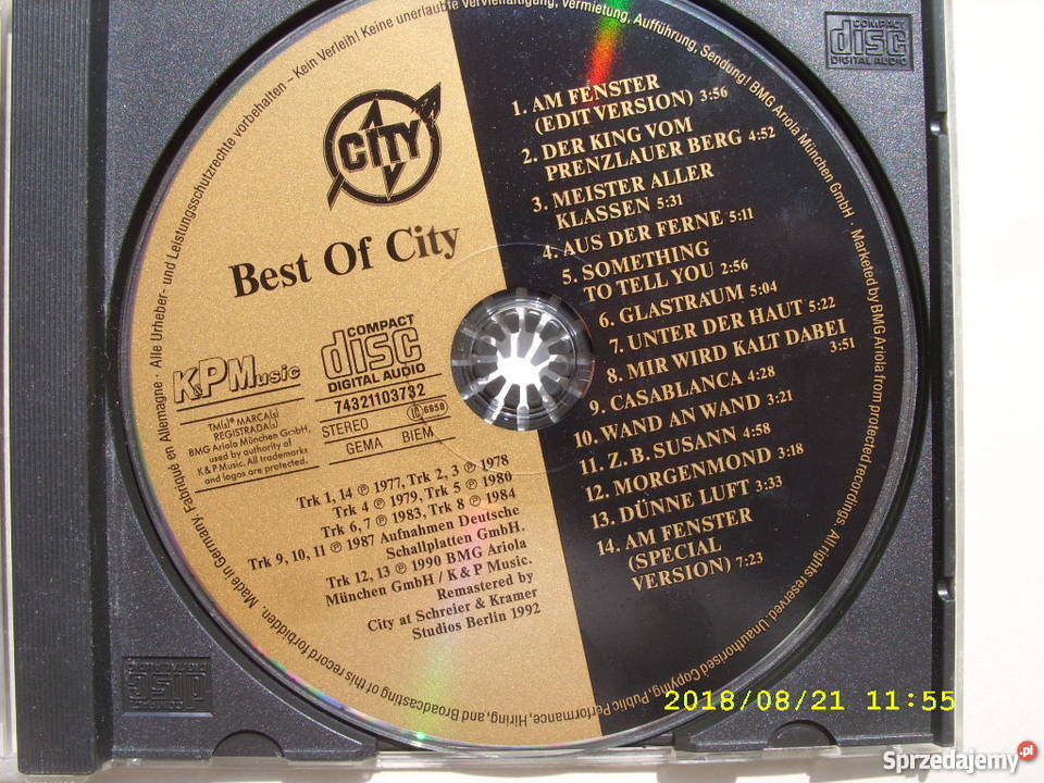 CD pop citybest of city Wołów