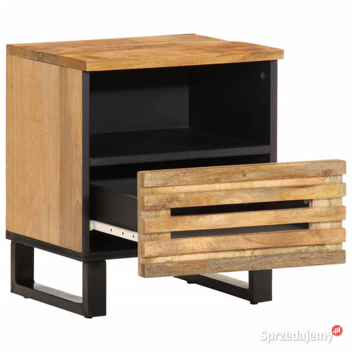 Szafki nocne 2 40x34x46 lite surowe drewno mango Warszawa