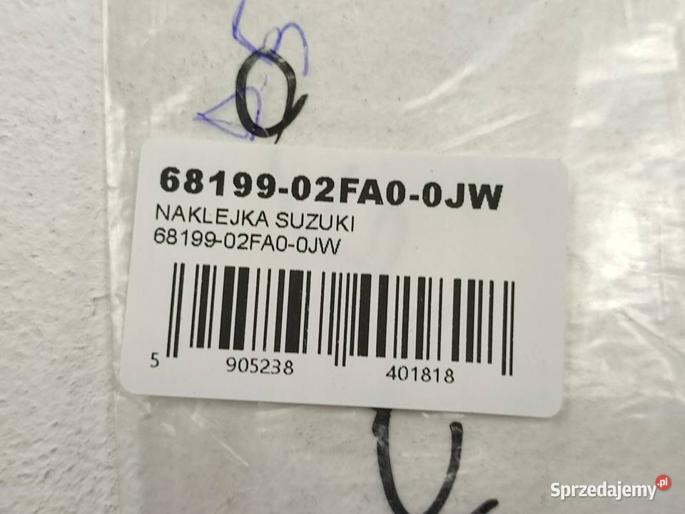 NAKLEJKA LEWY BOCZEK SUZUKI TL1000R 1999 osobowe sprzedam