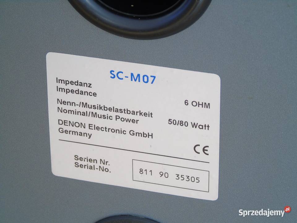 Kolumny Denon SCM07 sprawne DOSTAWA Jasło