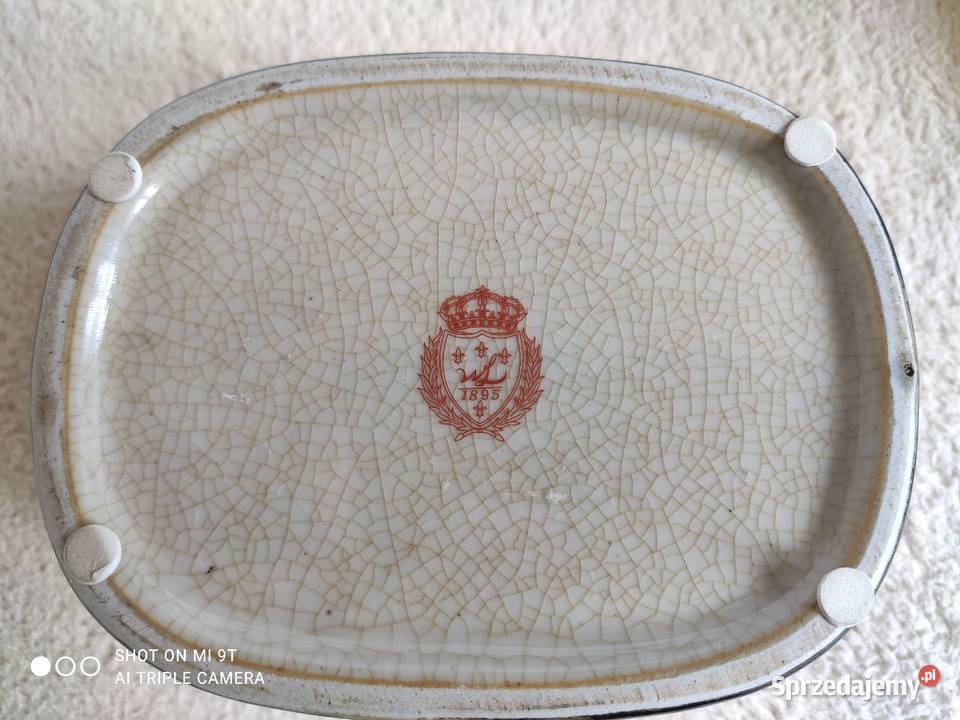 Porcelanowa cukiernica ręcznie malowana Porcelana i szkło Porcelana i szkło śląskie Tarnowskie Góry