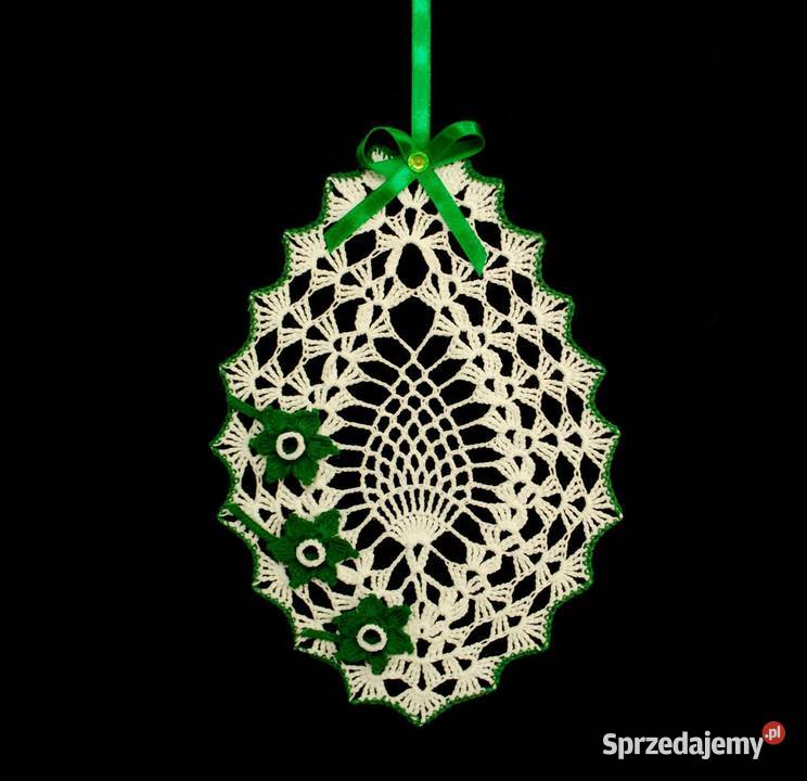 Zawieszka ozdoba na okno szydełkowa 22x17 Z213 Kluczbork sprzedam