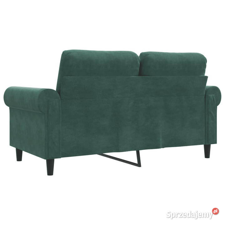 Sofa 2osobowa ciemnozielona 120 tapicerowana Warszawa