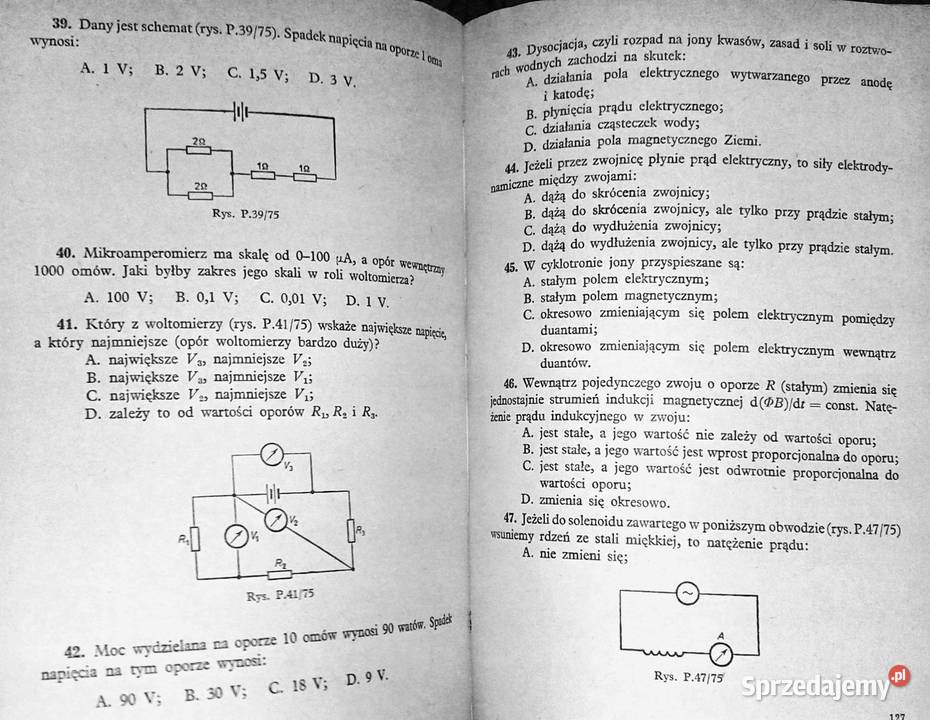 Tematy egzaminów wstępnych z fizyki z miękka lubelskie Chełm sprzedam
