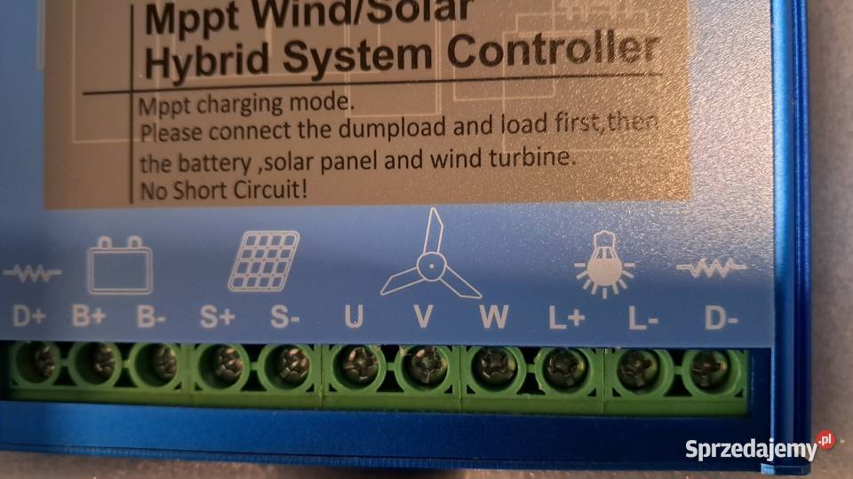 Kontroler hybrydowy MPPT Wind 800W Solar 600W Ostrów Wielkopolski sprzedam