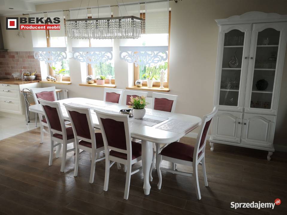 Stylowa Biała Komoda 160 Noga Ludwik Producent