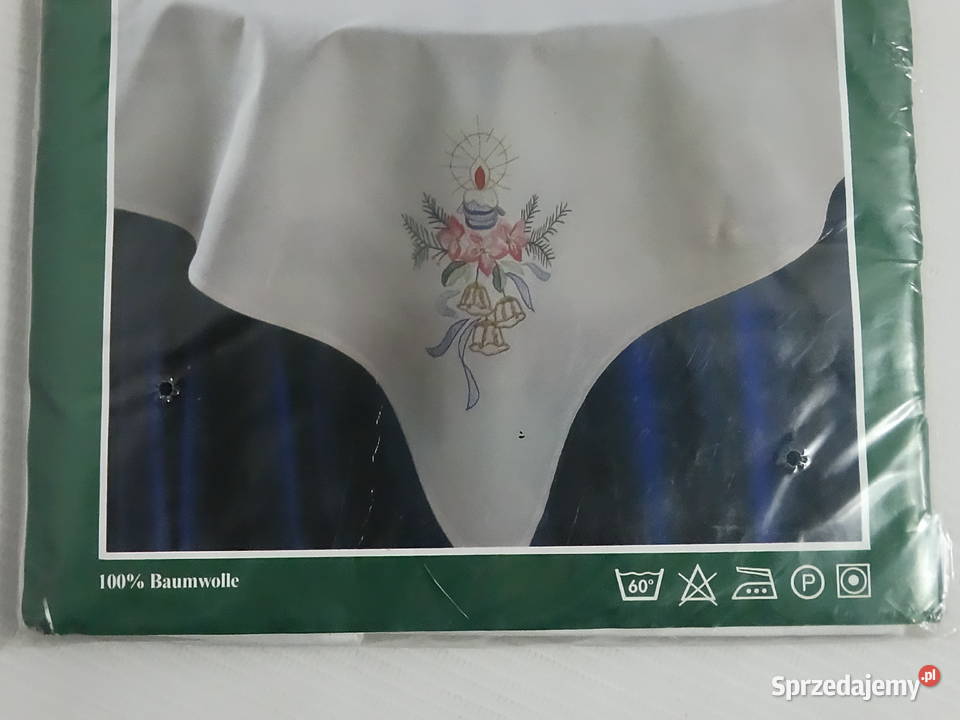 Haftowana serweta świąteczna 80x80 NOWA 100 Biłgoraj