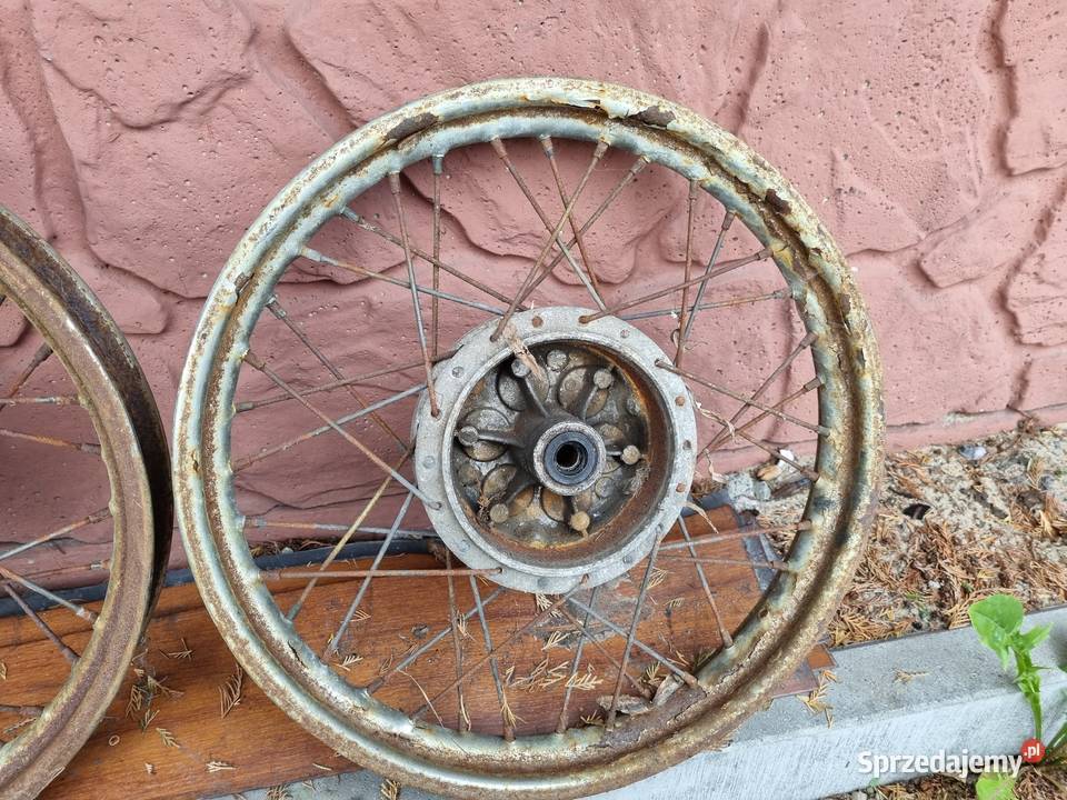 Stare koła do motoru wsk jawa shl Simson PRL Opony, koła, felgi małopolskie Skawina