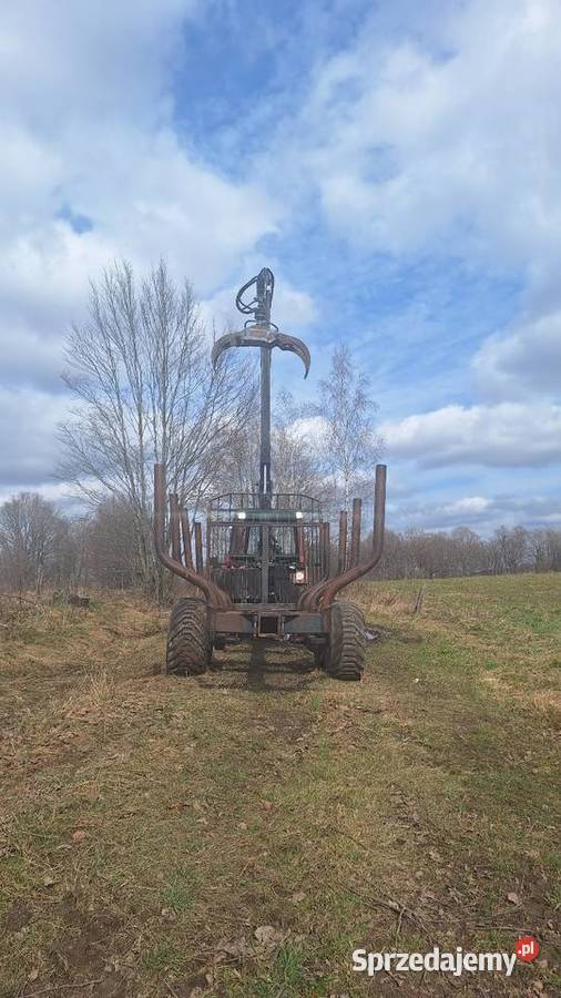 Przyczepa lesna zrywkowa Palms 525 8 ton 2x25 m nieuszkodzony Przyczepy rolnicze Orneta
