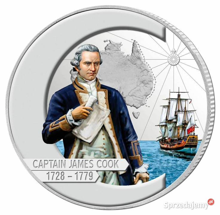 Seria srebrnych monet Captain James Cook 2009 mazowieckie