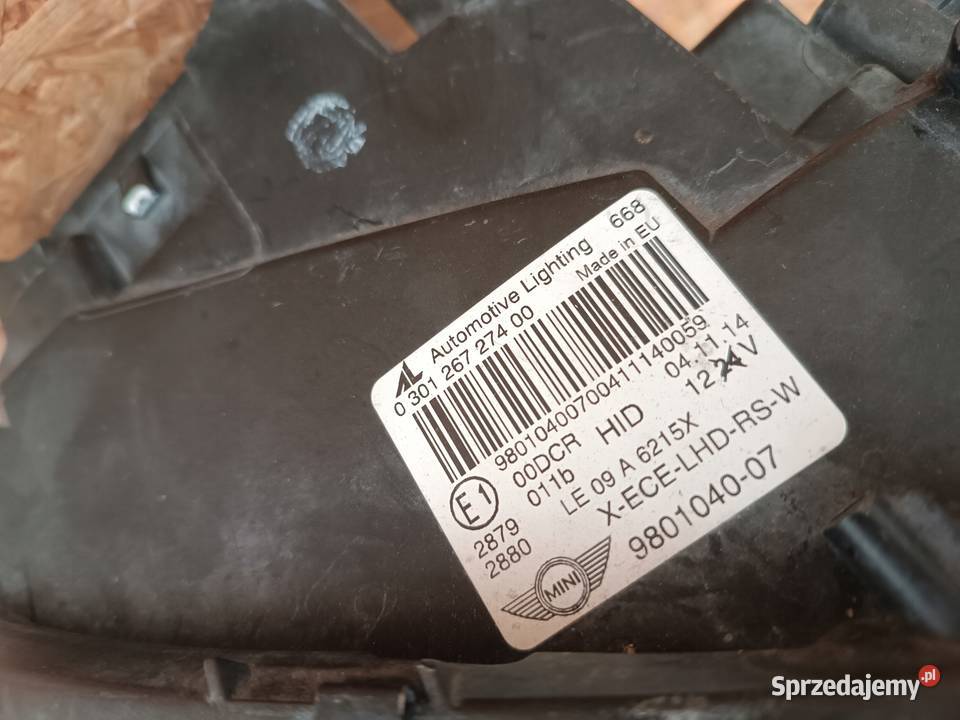 LAMPA PRAWY PRZÓD EU MINI COOPER COUNTRYMAN R60 wielkopolskie