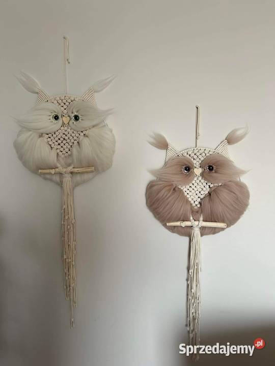 Sowa Sowy sówki dekoracje makrama boho prezent Nowy Targ