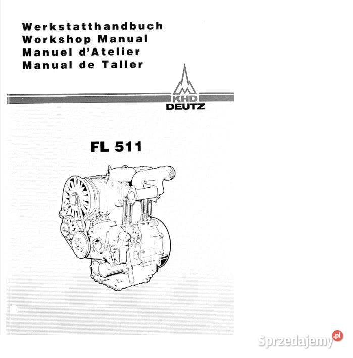 DEUTZ FL511 instrukcja napraw remontu wysyłka świętokrzyskie Kielce