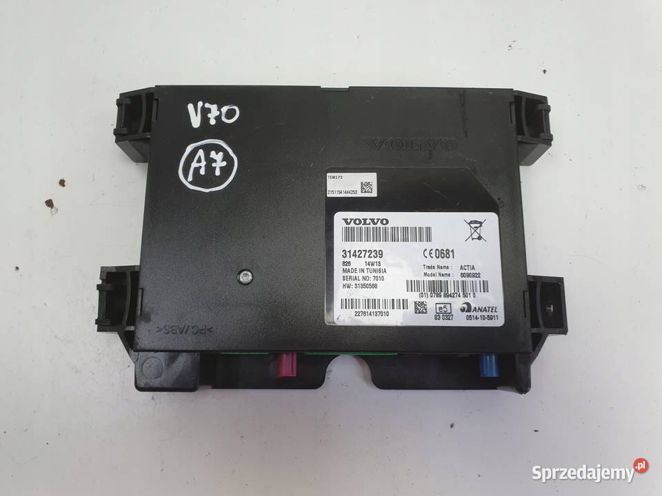 Volvo XC70 II V70 II MODUŁ STEROWNIK Komputer Motoryzacja Chełm