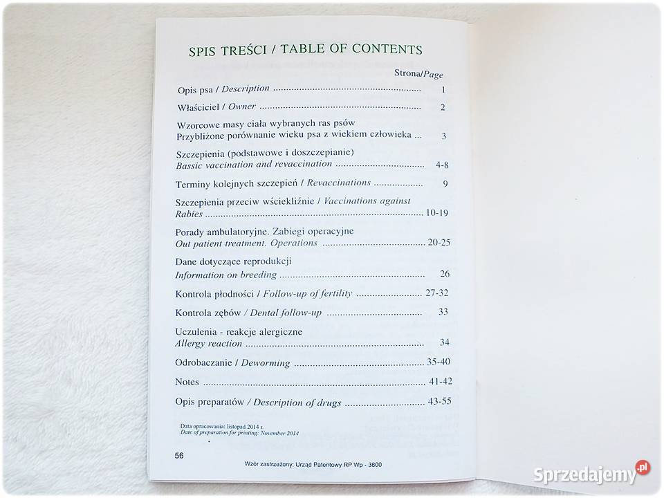 Książeczka Zdrowia Psa małej rasy mix ras Nowa