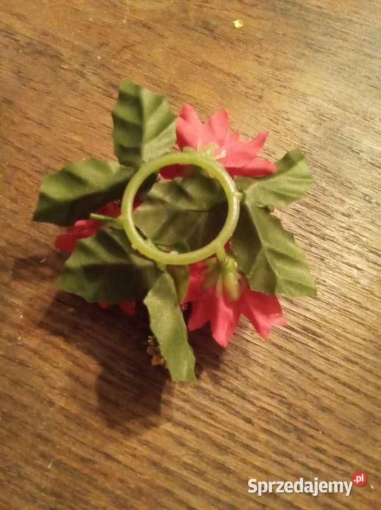 Zestaw 4 małych Bożonarodzeniowych stroików