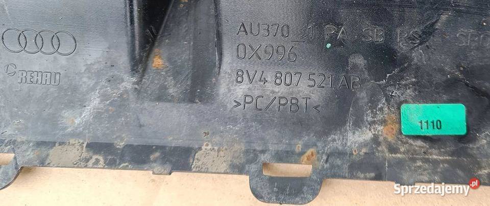 AUDI A3 RS3 8V4 LIFT 16 SPOJLER DYFUZOR ZDERZAKA