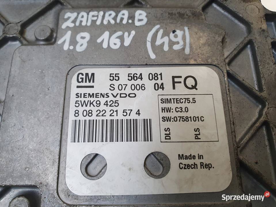 STEROWNIK SILNIKA Opel Astra III H 18 16V Chełm sprzedam