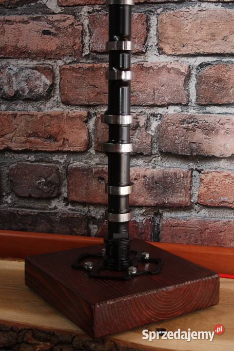 Lampa stojąca loft drewno metal art wałek podkarpackie Dębica