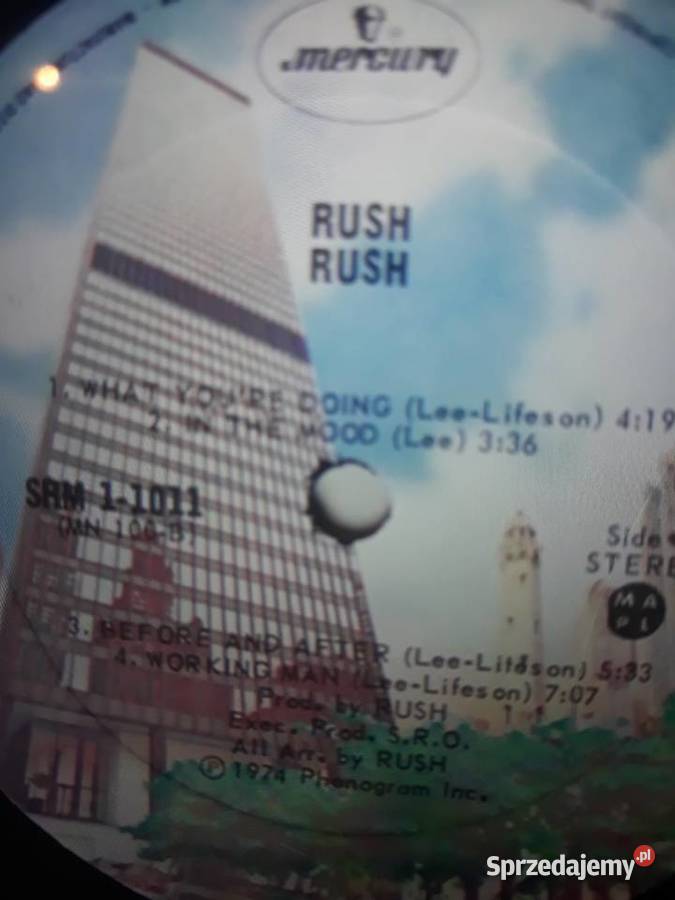 Archiwum hard rocka RUSH Rush 1974 debiut płyta winylowa podkarpackie