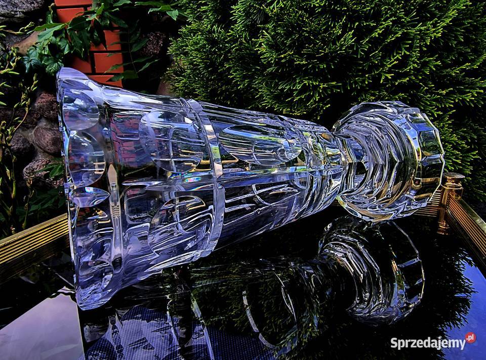 Duży solidny puchar kryształowy lata 70 te Klenica sprzedam