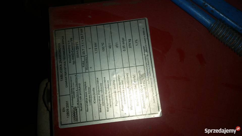 Kocioł CO Piec żeliwny Camino 3 24kw węgiel Wrocław sprzedam