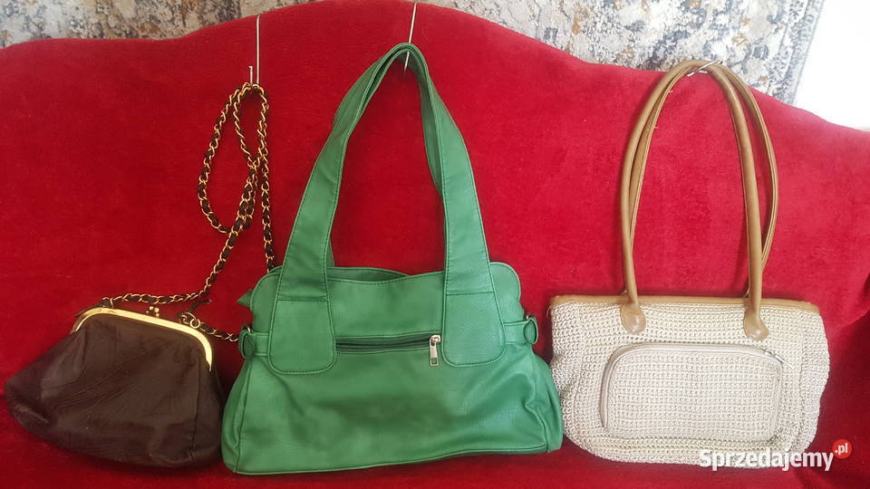 torebki 3 damskie różne Białogard sprzedam