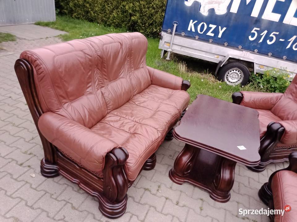 Komplet KLER Basso Rozkładany 321 i Ława dąb Kozy sprzedam