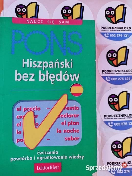 Hiszpański bez błędów książki języka Warszawa