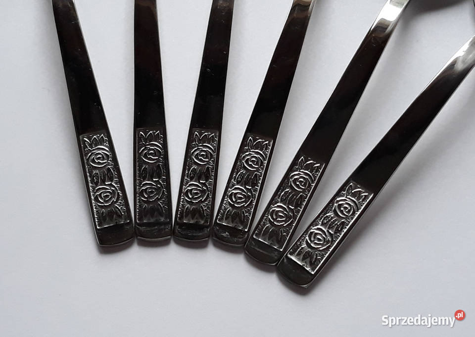 Łyżeczki do herbaty 1 RÓŻE Gerlach sztućce PRL