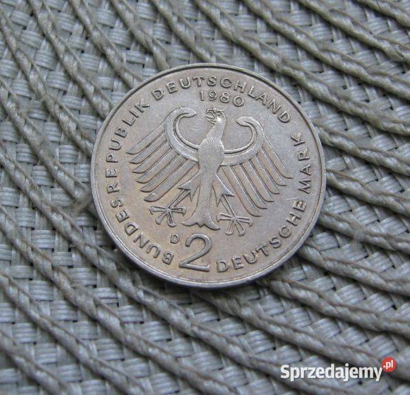 Niemcy 2 Marki 1980r D DrKurt Schumacher Kalisz sprzedam