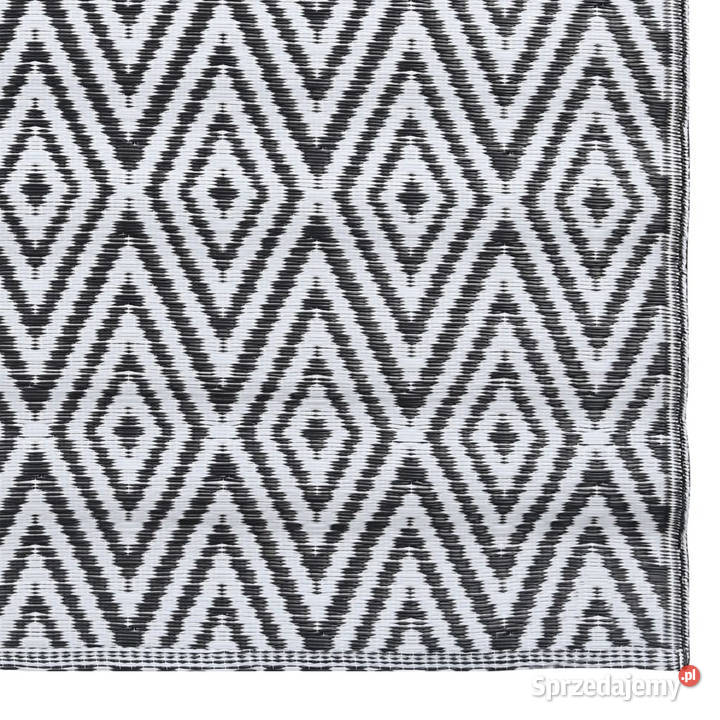 Dywan na zewnątrz białoczarny 160x230 PP Warszawa