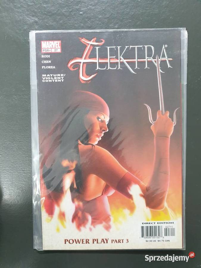 Elektra Power Play 3 oryginalne komiksy USA Superbohaterowie Gdynia