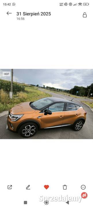 Renault Captur TCe 90 INTENS 2021r model z 2022 Dzierżoniów