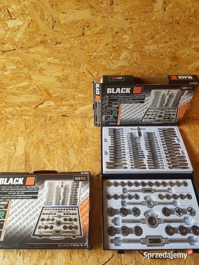 GWINTOWNIKI I NARZYNKI ZESTAW 110EL Black Głogowa